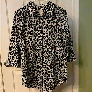 Blouse black and white